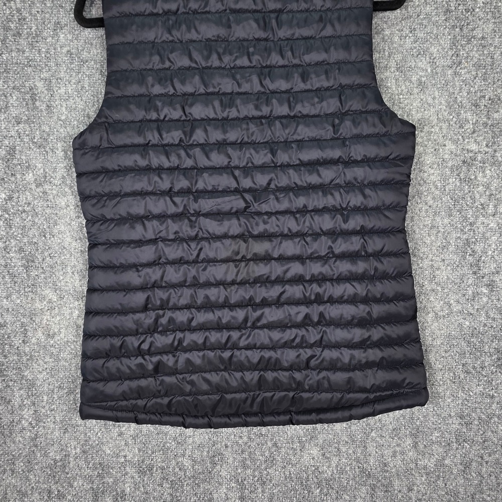 Eddie Bauer Puffer Vest Women Small Black Packable Quilted APEX Logo Utility - Picture 9 of 13